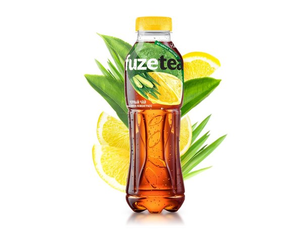 Чай Fuze Tea Лимон-лемонграсс 0.5л, упак (12шт)