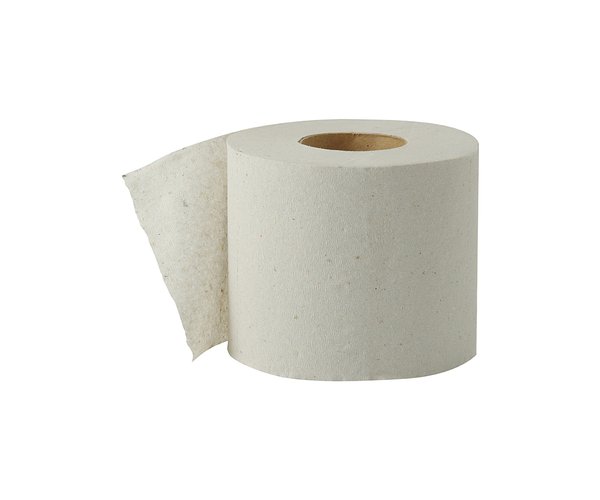 Туалетная бумага 1-х слойная серая, бабина (1/12шт), упак			