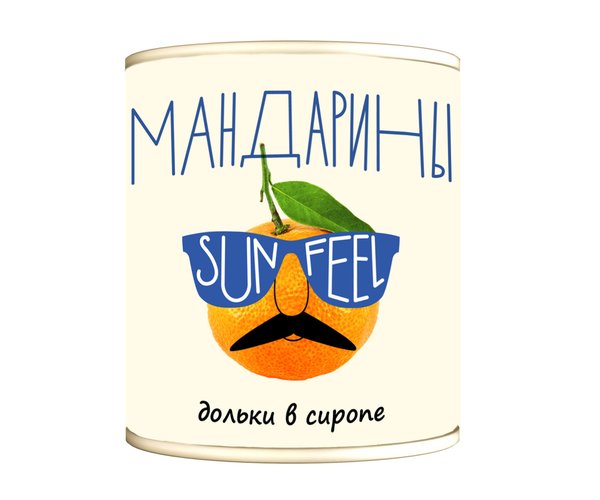 Мандарины дольками в сиропе 3100мл/6 SUNFEEL