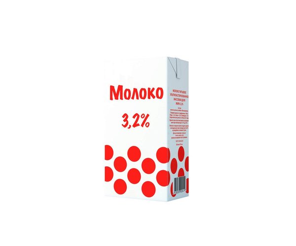 Молоко Горошек 3,2%, 1л*12шт/уп