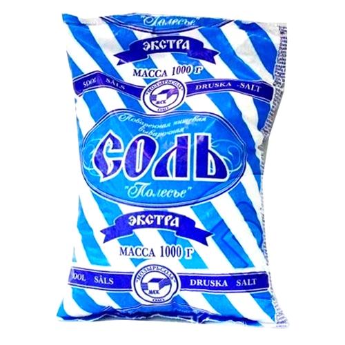 Соль 'Экстра Полесье' фас., 1 кг*20шт/уп