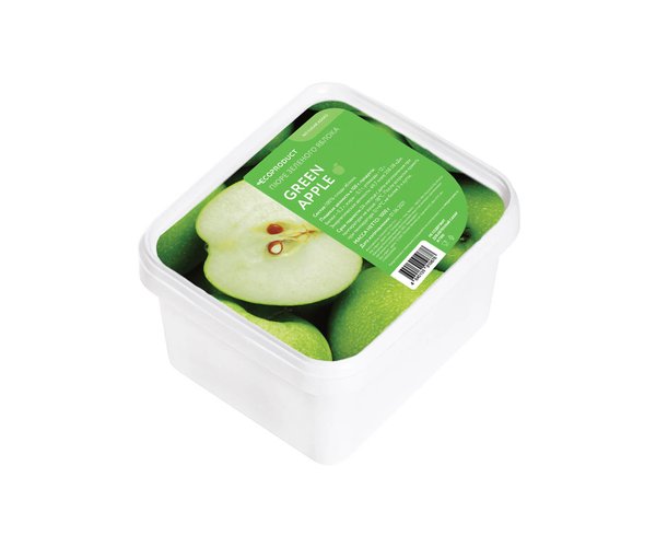 Яблоко зеленое замороженное пюре, ECO PRODUCT, без сахара
